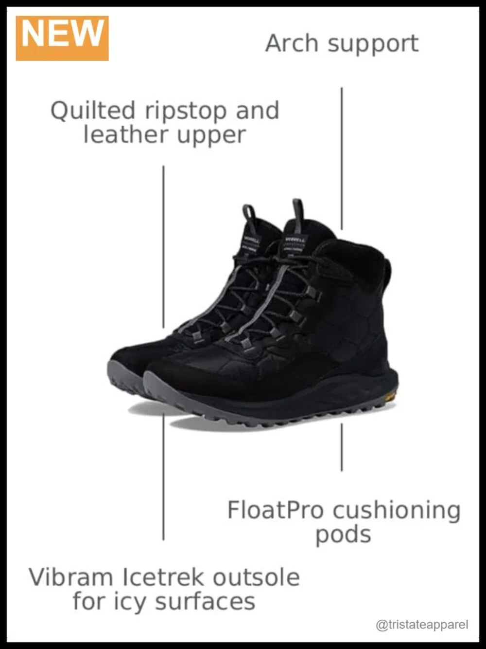 Waterproof Insulated Winter Snow Boots Ankle High Zip